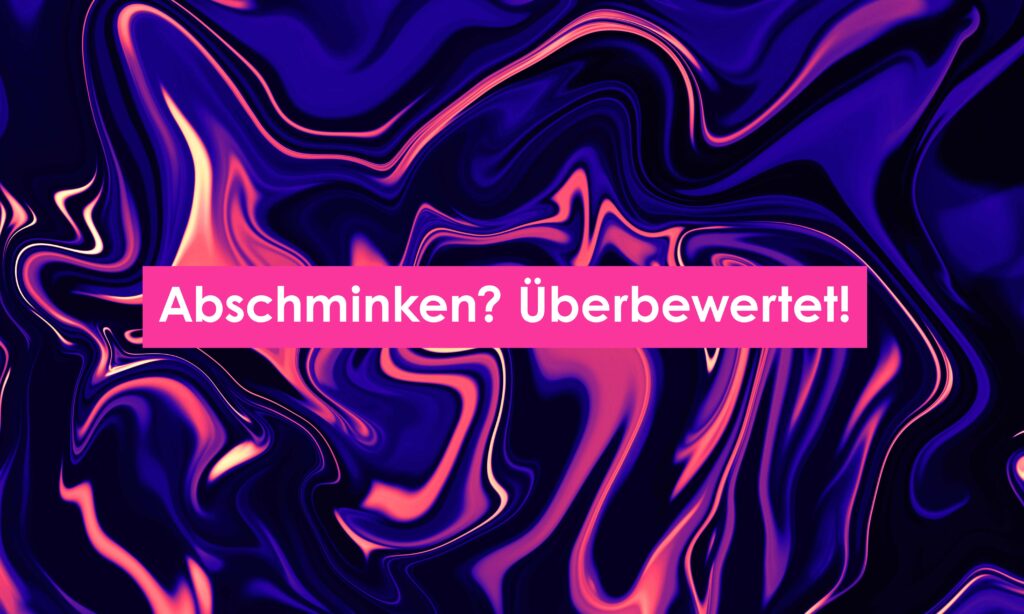 Zitatgrafik über Millennial Moms und Clubnächte der frühen 2000er: Abschminken galt nach Partynächten als überbewertet.
