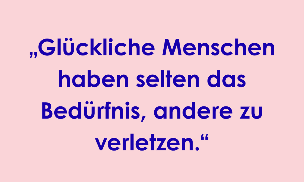Zitat über Online-Hass und emotionale Hintergründe von negativen Kommentaren